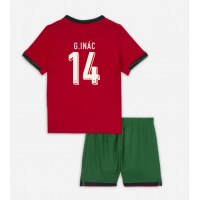 Portugal Goncalo Inacio #14 Fußballbekleidung Heimtrikot Kinder EM 2024 Kurzarm (+ kurze hosen)